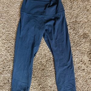 Lululemon Navy Blue Leggings - Size 8, 23”